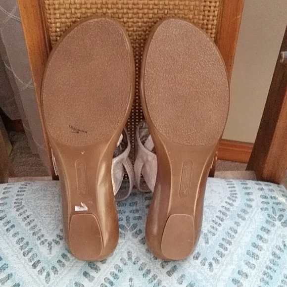 Kim Rogers Amy Slingback Thong Metallic Sandals 8M - Picture 15 of 16